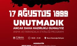 17 AĞUSTOS MARMARA DEPREMİ'NİN 27. YILINDA İZMİR’DE ANMA VE FARKINDALIK PROGRAMI DÜZENLENİYOR