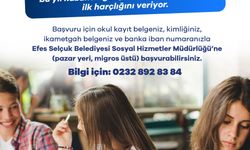 EFES SELÇUK BELEDİYESİ’NDEN ÜNİVERSİTELİ GENÇLERE İLK HARÇLIK DESTEĞİ