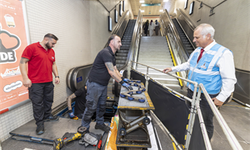 Metro’nun yürüyen merdiven ve asansörlerine yakın takip