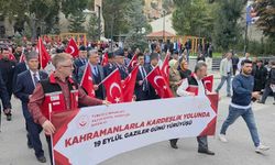 Kütahya’da Gaziler Günü’nde ’Kahramanlarla Kardeşlik Yolunda’ yürüyüşü