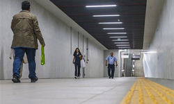 İzmir Metrosu’ndan Dokuz Eylül Hastanesi’ne kesintisiz yaya tüneli açıldı