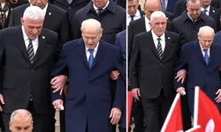 Devlet Bahçeli, Anıtkabir’de Dervişoğlu ve Kalın ile sohbet etti