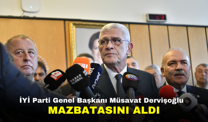 İYİ Parti Genel Başkanı Müsavat Dervişoğlu mazbatasını aldı