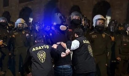 Saraçhane eylemlerinde polisi tehdit eden şüpheli yakalandı!