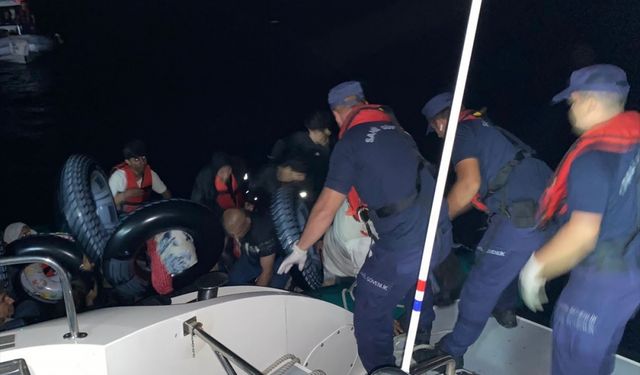 Bodrum'da 25 düzensiz göçmen yakalandı, 26 göçmen kurtarıldı