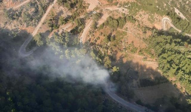 Muğla'da orman yangınında 1 hektar alan zarar gördü