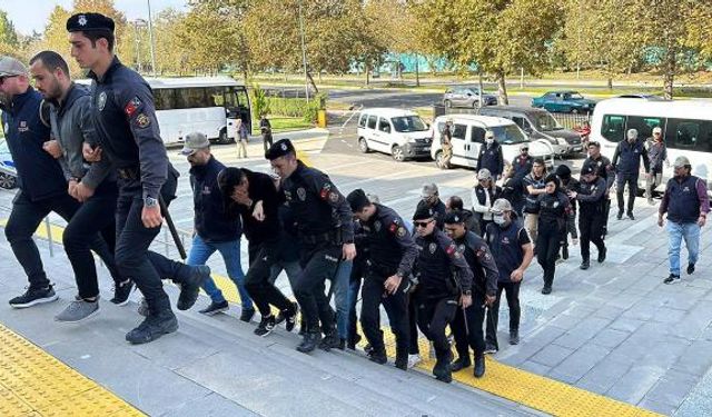 Tekirdağ merkezli 4 ilde PKK operasyonunda 17 şüpheliden 9'u adliyede