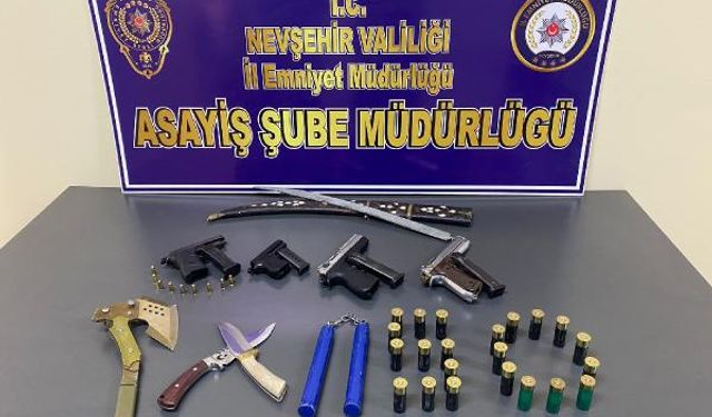 Nevşehir'de otomobil ve iş yeri kurşunlamasına 10 gözaltı