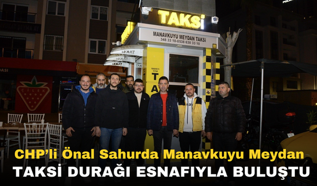 CHP Bayraklı Belediye Başkan adayı İrfan Önal, sahurda Manavkuyu Meydan Taksi Durağı esnafıyla buluştu