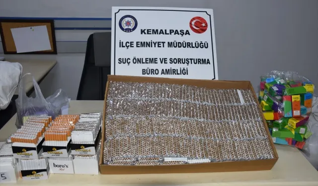 Kemalpaşa'da kaçak sigara operasyonu! 3 gözaltı