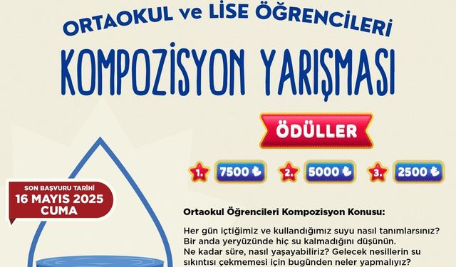Turgutlu Belediyesi öğrenciler için ödüllü kompozisyon yarışması düzenliyor