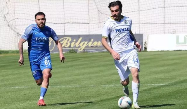 Menemen FK, son dakika golüyle Ankara Demirspor'la 2-2 berabere kaldı