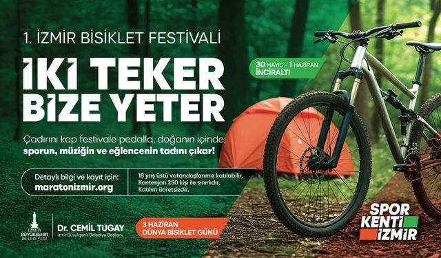 İzmir’in ilk Bisiklet Festivali başlıyor! “İki Teker Bize Yeter”