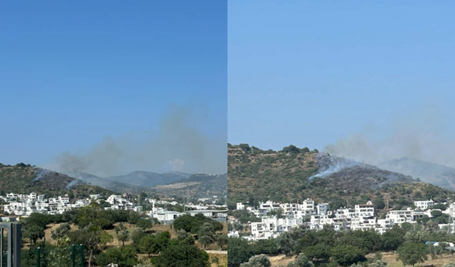 Bodrum’da makilik alanda yangın: Ekiplerin müdahalesi sürüyor