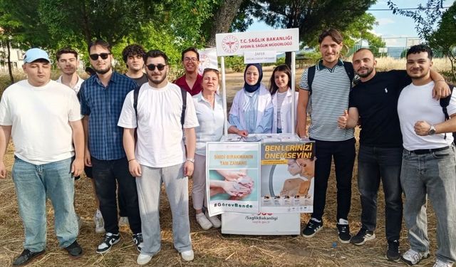 Nazilli’de cilt kanseri ve sigaranın zararlarına dikkat çekildi