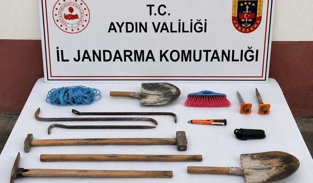 Magnesia’da kaçak kazıya 3 gözaltı