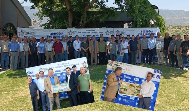Nazil Ticaret Odası bozdoğan'da üyeleri ile buluştu