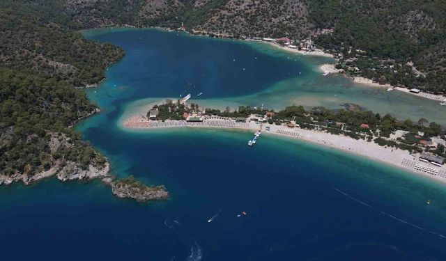 Fethiye’nin gözde plajına bayramda 18 bin 870 ziyaretçi