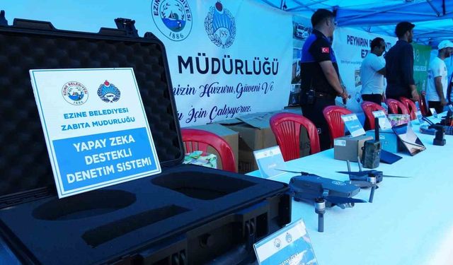 BilimFest’te Ezine Belediyesine ait son teknoloji kent güvenlik sistemleri sergilendi
