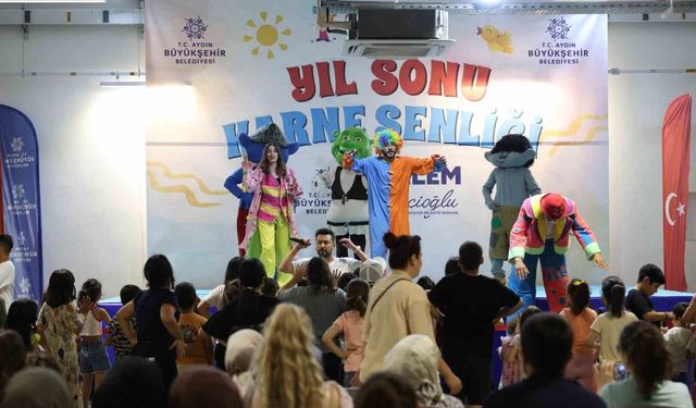 Aydın’da yıl sonu karne şenliği başladı
