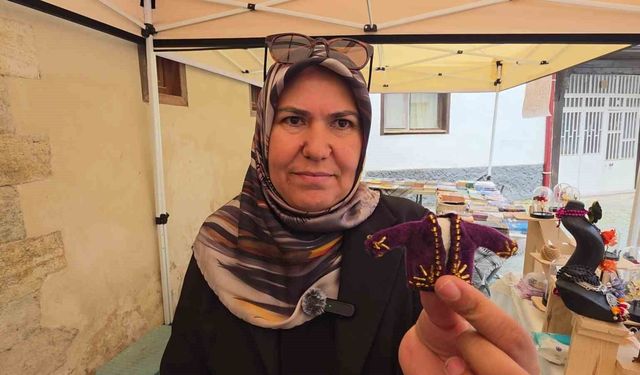 Sanatçı Nuray Taşkıran "Mor Cepken" geleneğini ipek kozalarla geleceğe taşıyor