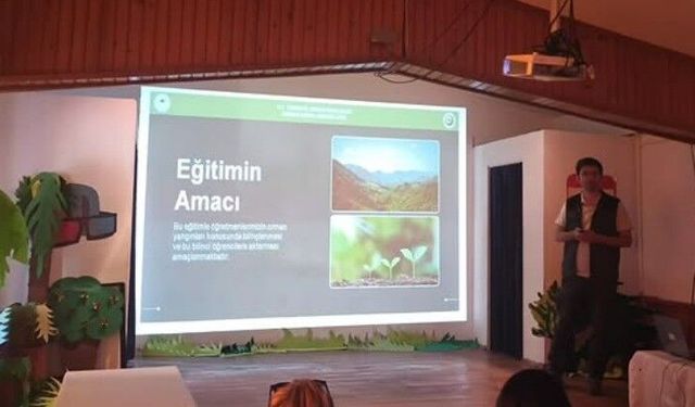 Datça’da öğretmenlere orman yangını eğitimi