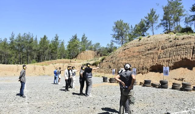 Köyceğiz’de Güvenlik Bölümü öğrencilerinden atışlarda tam isabet