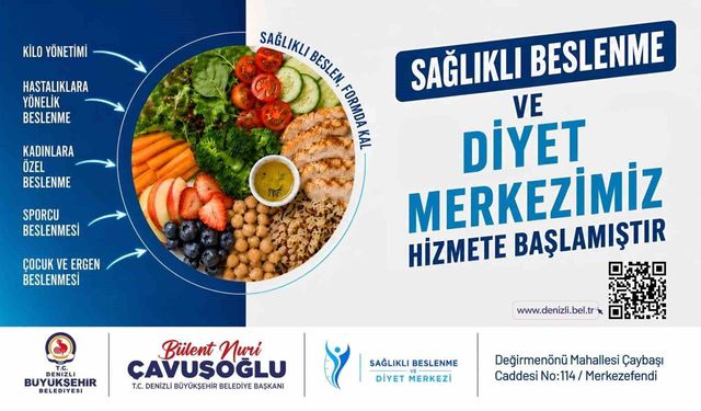 Denizli Büyükşehir ücretsiz diyetisyen hizmeti sunuyor