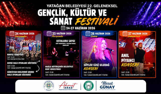 Yatağan’da 22. festival coşkusu başlıyor