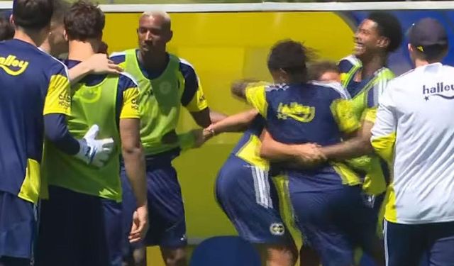 Fenerbahçe idmanında Guendouzi rekabeti