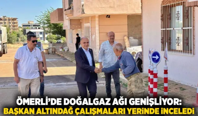 Ömerli doğalgaz ağı genişliyor başkan Altındağ çalışmaları inceledi