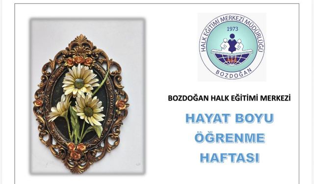 Bozdoğan Halk Eğitim Merkezi'nden yıl sonu sergisi