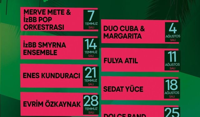 Çim Konserleri yaza renk katacak