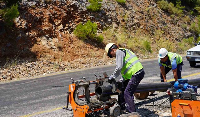 Fethiye Gökçeovacık su isale grup hattı yenileniyor