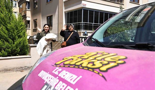 Denizli Büyükşehir’de "Aile Taksi" projesi devam ediyor