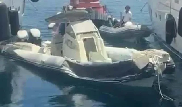 Bodrum’da marinada lastik botta patlama: 1 yaralı