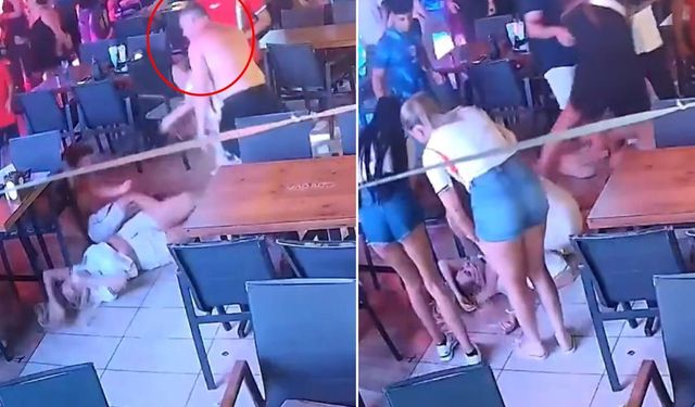 Marmaris’te eşini ve çocuğunu darbeden turist gözaltında