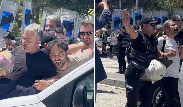 Özel sektör öğretmenlerinin yürüyüşüne polis müdahalesi