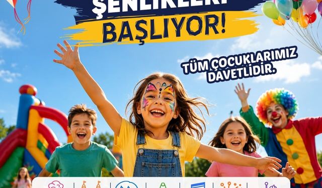 Başkan Galip özelden 55 mahalleye çocuk şenliği