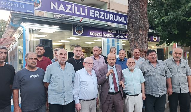 Nazilli Erzurumlular derneğinden basın açıklaması