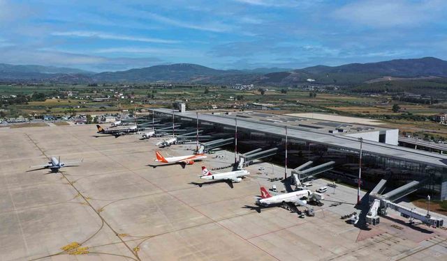 Milas-Bodrum havalimanı 7 ayda 2 milyon 349 bin yolcuya hizmet verdi