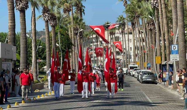 30 Ağustos Zafer coşkusu Marmaris’te törenler ile başladı