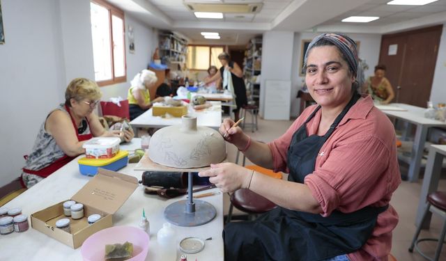 Güzelyalı’da 7’den 77’ye sanat var
