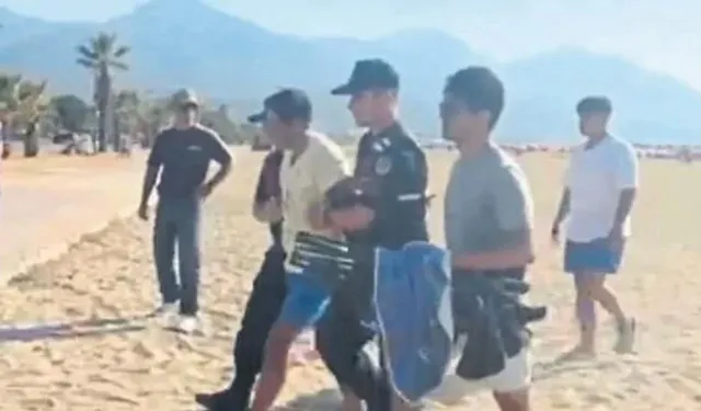 Plajda hırsızlık yaptı, edebiyat öğretmeni çıktı