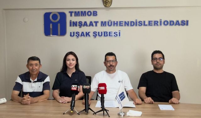 İMO Uşak Şubesi'nden 17 Ağustos uyarısı