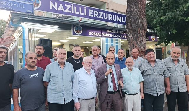 Nazilli Erzurum'lular Derneği'nden bakan Yusuf Tekin'e tam destek