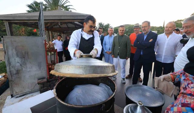Bodrum sahilinde Çorum lezzetleri şöleni yaşandı