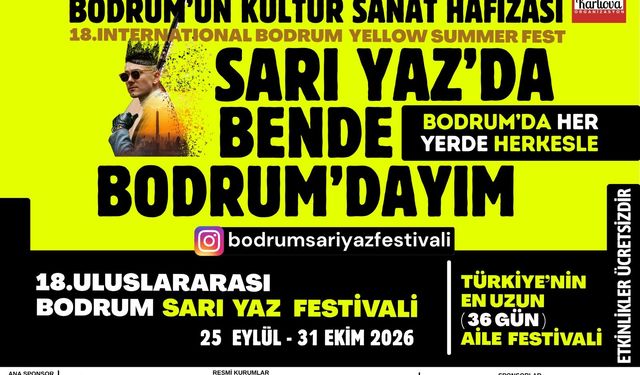 Bodrum Sarı Yaz Festivali 25 Eylül’de başlıyor