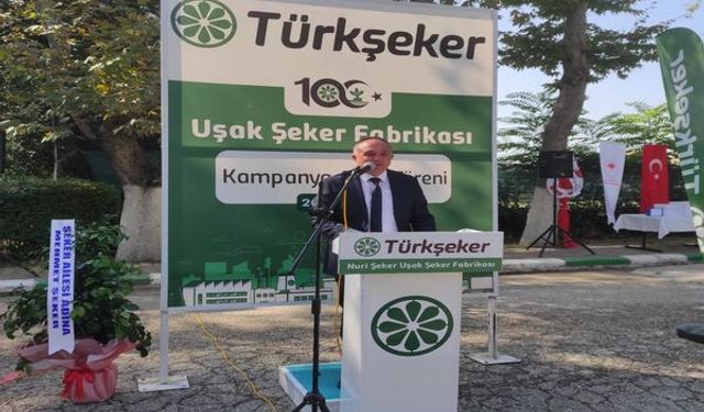 Uşak Şeker Fabrikası’nda 101. pancar kampanyası başladı