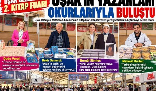 Uşak Kitap Fuarı yerel yazarları okurlarla buluşturuyor